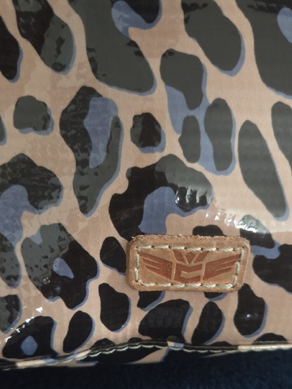 Leopard Print Dome Cosmetic Case in Beige and Black *SOLD OUT ONLINE* - Picture 5 of 12